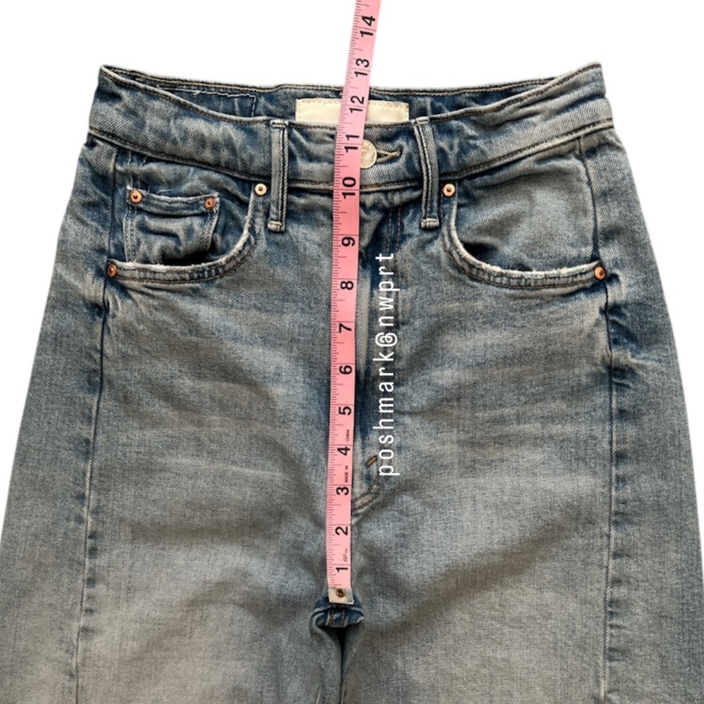 MOTHER Half Pipe Ankle Fray I Confess High Waist Wide Leg Crop 23 - Picture 11 of 16